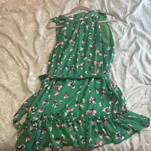 Floral Green Dress